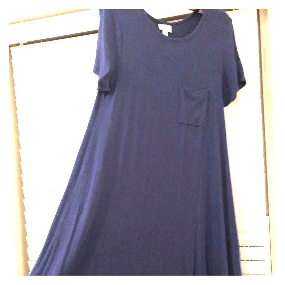 LULAROE BLUE CARLY XS